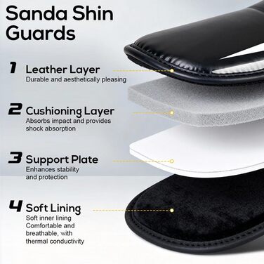 Щитки для кікбоксингу, товсті щитки для гомілок SGZIOO із захистом підйому стопи, регульовані, для муай-тай, ММА, боксу, кікбоксингу, тренувань з бойових мистецтв