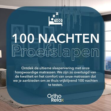 Матрац з холодної піни 90x200 см, висота 29 см, рівень жорсткості H4, дихаючий матрац з технологією повітряних каналів, ортопедичний 5-зонний комфортний матрац з піни, сертифікований Oeko-Tex 100, 90 x 200 см H4