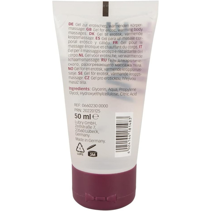 Еротичний гель Just Play Heat Wave - інтенсивний масажний гель для жінок та чоловіків, з зігріваючим ефектом, на водній основі, без олії та жиру, веганський, лубрикант Heat Wave 50 мл