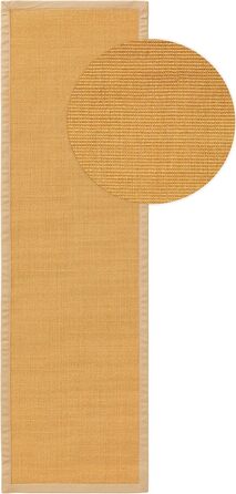 Килим benuta Nest з сизалю з натурального волокна Sana - бежевий 70x300 см - міцний килим для їдальні та вітальні - 100 натуральне сизалеве волокно - позачасовий дизайн 70 x 300 см (прямокутний) бежевий