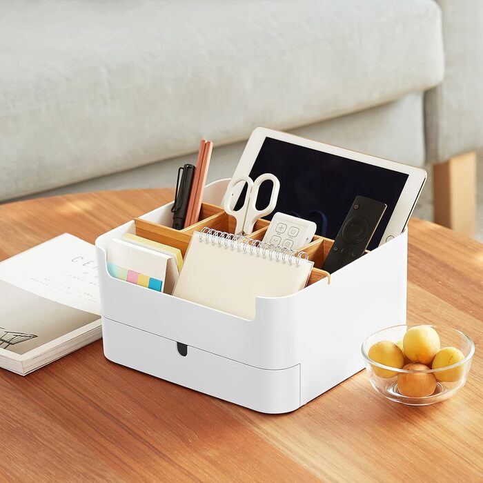 Організатор для косметики, зберігання косметики, контейнер для косметики, високоякісна багатофункціональна бамбукова косметичка з