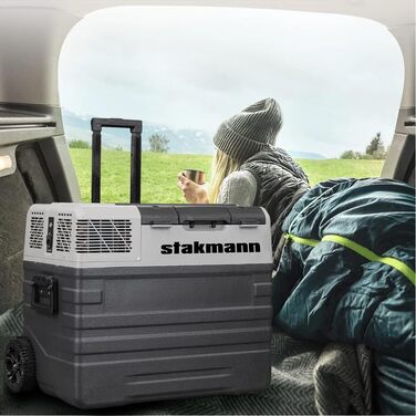 Переносний холодильник з компресором, 12 В, 220 В, холодильна камера на колесах, AC-DC 12/24 В, ідеально підходить для автомобіля,