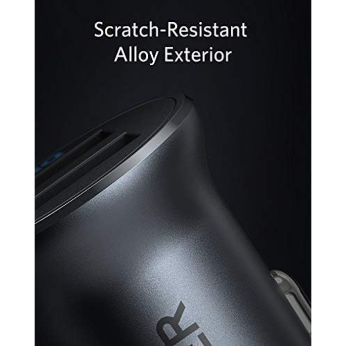 Автомобільний зарядний пристрій Anker 320 (24W II) Зарядний пристрій, міні-автомобільний зарядний пристрій, 4.8A Dual USB з синім