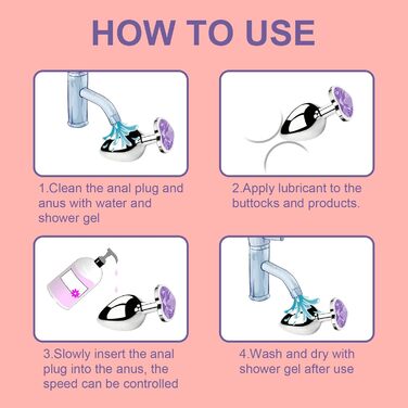 Набір анальних плагів Tpubmity, світло-фіолетовий