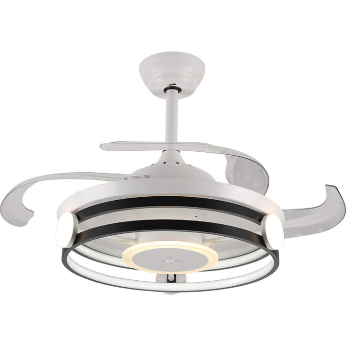 Сучасний одномісний вентилятор, підвісний світильник для спальні, світильник для гостьової кімнати, світильник для кабінету, стель