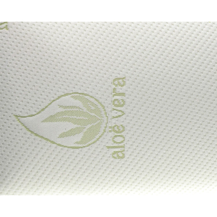 Віскоеластична подушка, компактна серцевина. Подвійний чохол на блискавці. Тканина Aloe Vera Plus. Терморегулююча подушка для шиї. Зелена 1 x 80 см