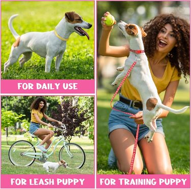 Комплект нашийник та повідця для собак JieyueJewelry (36 шт.), з швидкознімною застібкою, регульований, з дизайном Відбитки лап, м'який нейлоновий нашийник для цуценят та маленьких собак