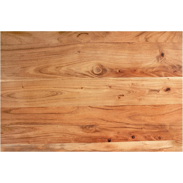 Журнальний столик SAM B-класу 115x65 см Philipp, диванний столик з полицею, масив акації натуральний колір лакований, журнальний столик зі справжнім живим краєм, U-подібна рама срібляста 115 x 65 см натуральний колір / сріблястий