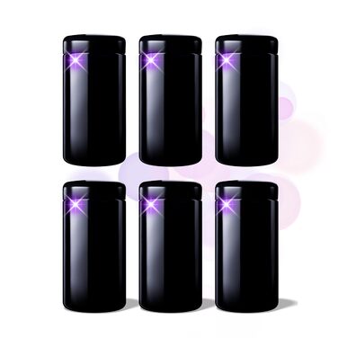 Скляні банки для зберігання ANCEVIA фіолетового кольору 1000 мл Набір із 6 герметичних контейнерів для зберігання з кришками Miron фіолетове скло для сухих продуктів, таких як макарони, мюслі, горіхи, кава, чай, трави тощо.