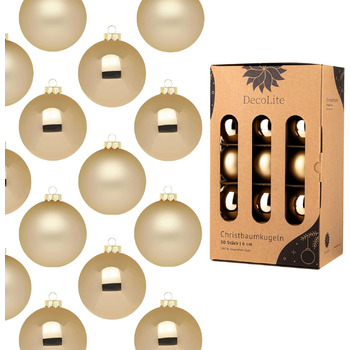 Різдвяні кульки набір з 30 шт DecoLite