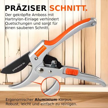 Садові ножиці преміум-класу з храповиком, включаючи послугу заточування, професійні садові ножиці з храповиком, 30 років якості, професійні садові інструменти, ножиці для гілок, ножиці, ножиці для троянд, ножиці для рослин, ножиці для квітів