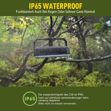 Акумуляторний світлодіодний кемпінговий ліхтар ємністю 24000 мАг, портативні кемпінгові ліхтарі яскравістю 1800 люмен, до 300 годин роботи, QC3.0 22,5 Вт та 5 режимів освітлення, водонепроникний IPX5, необхідне для кемпінгу під час відключення електроенер
