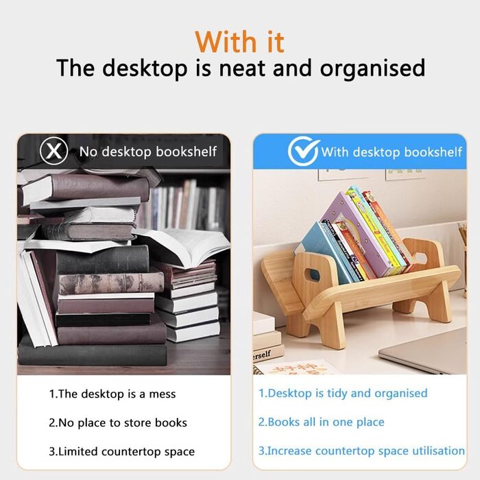 Дерев&39яна дитяча книжкова полиця, настільна дитяча книжкова полиця, стійка для зберігання, невеликий органайзер для дитячої кімнати (дерево)