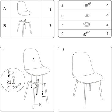 Набір із 4 обідніх стільців CangLong у ретро-стилі з м&39якою оббивкою для кухні та їдальні, сучасний тканинний обідній стілець з металевими ніжками, сірий