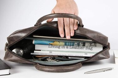 Сумка-портфель (M). Велика сумка ручної роботи, сумка для ноутбука і сумка через плече зі шкіри. Високоякісна чоловіча сумка з нат