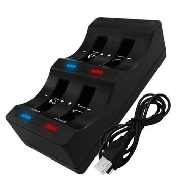 Універсальний зарядний пристрій для акумуляторів з 4 слотами (LIR2032, LIR2025, LIR2016, LIR1632, LIR1620, LIR2477, LIR2430, LIR2440, LIR2450, LIR2466)