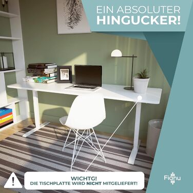 Електрична рама столу з регулюванням висоти, сертифікована TV GS, для столів стоячи, 2 двигуни із захистом від зіткнень, 4 слоти пам&39яті, вантажопідйомність до 100 кг (білий колір)