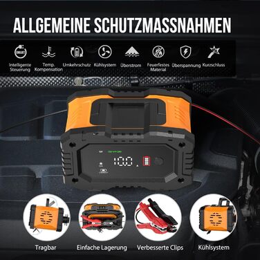 Автомобільний зарядний пристрій NEXPEAK NC202 10A, 12В 24В LiFePO4 зарядний пристрій, зарядний пристрій для акумуляторів, автомобі