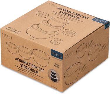 Набір Koziol Connect Box Stockholm 3er Nature Desert Sand