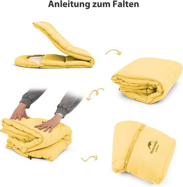 Дитячий спальний мішок Naturehike, літній, весняний, осінній, бавовняний спальний мішок для дітей, подорожей, кемпінгу, легкий теплий, кемпінговий, спальні мішки C300-жовтий