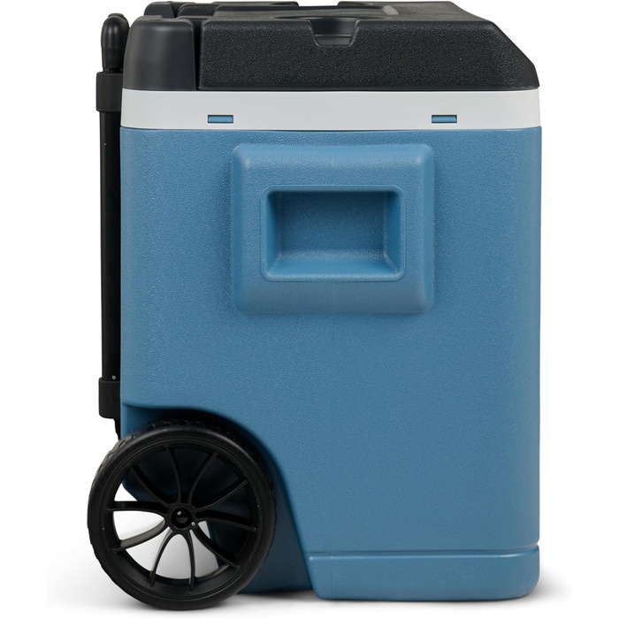 Пасивний холодильник IGLOO IP42 Roller 42 L, крижано-блакитний термобокс з колесами та телескопічною ручкою, холодильник для відпочинку, роботи та кемпінгу