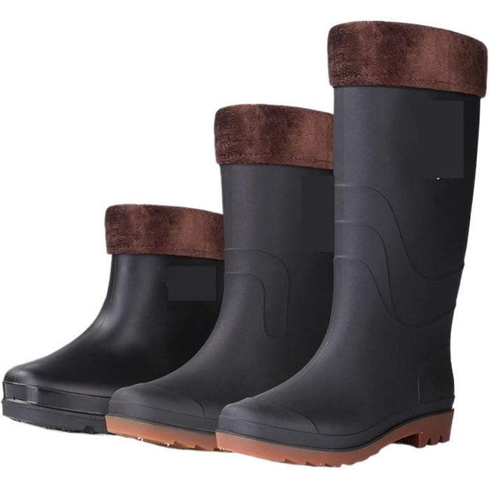 Чоловічі гумові гумові чоботи з високим халявою, підходять для автомобіля, нековзні, водонепроникні, колір 4, розмір 40 EU