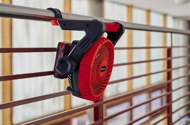 Акумуляторний вентилятор Einhell GE-CF 18/2200 Li-Solo Power X-Change (18 В, Li-Ion, 3 швидкості, головка вентилятора, що обертається на 360, поставляється без акумулятора та без зарядного пристрою)