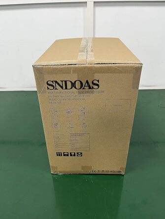 Кухонний комбайн SNDOAS, багатофункціональний кухонний комбайн 1100 Вт, чаша для замішування тіста 3,2 л, подрібнювач кухонного комбайна, блендер 1,5 л, м'ясорубка, темно-синій