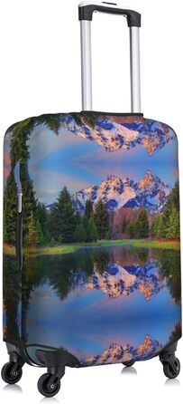 Чохол для валізи BAFAFA Schneeberg з принтом, еластичний захист від подряпин та пилу для багажу, чорний, розмір 80