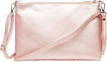 Каспер TA341 велике жіноче клатч XL з блискітками та паєтками для вечірок з ручкою, колір рожевий, розмір універсальний