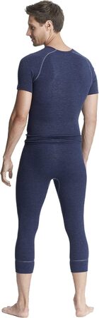 Термобілизна з коротким рукавом con-ta Thermo, футболка з натуральної бавовни, базовий шар, чоловіча термобілизна, розмір 5/M - 10/4XL L Темно-синій меланж