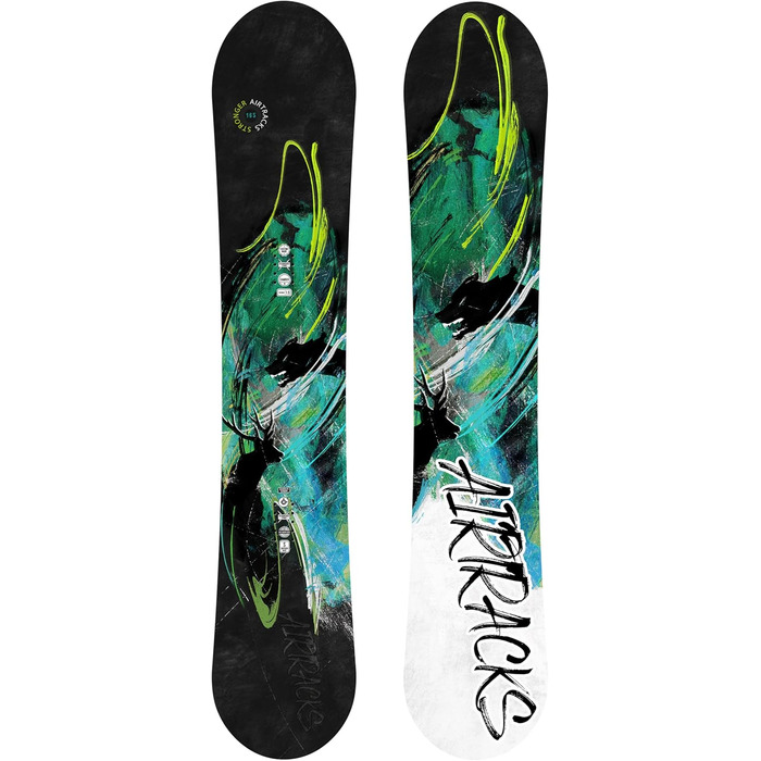 Комплект для сноуборду Airtracks - Stronger Snowboard Wide Flat Zero Rocker Bindung Master Fastec Сумка для сноуборду 156 159 163 165 см Сноуборд 156 см Bindung Master M