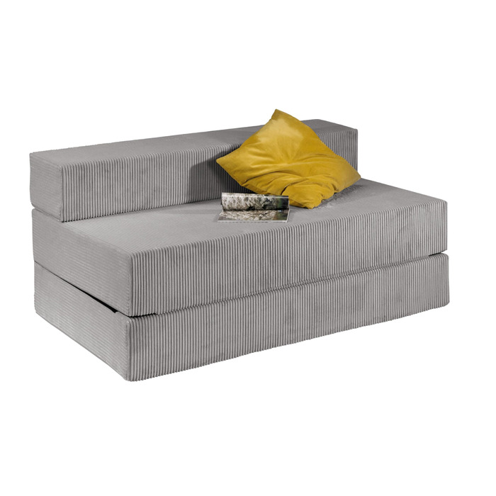 Диван-ліжко Dream Night з сірим вельветовим чохлом, знімний чохол, який можна прати, спальна зона 140x200, виготовлено за німецькими стандартами якості, сірий (велветовий) гостьовий диван