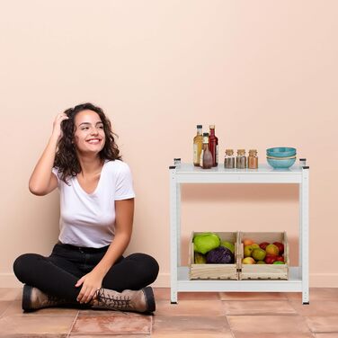 Міцний стелаж Relaxdays, В x Ш x Г 150 x 75 x 30 см, 5 полиць, сталь, білий Стелаж для зберігання, 875 кг, вставний, для підвалу, гаража