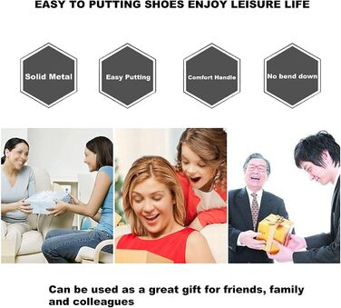 Рожок для взуття довгий 42 см Рожок для взуття довгий металевий Дуже стійкий З ергономічною формою Дуже стійкий дизайн Ідеально пі