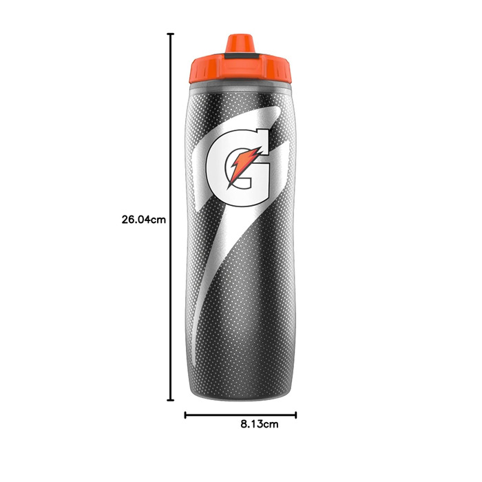 Ізольована пляшка Gatorade, чорна, 850 мл 887 мл чорна