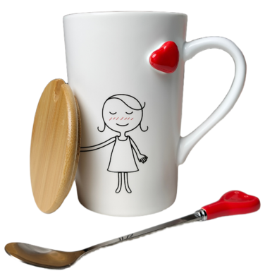 Чашка LED Love Is C, 360 мл (7133176)