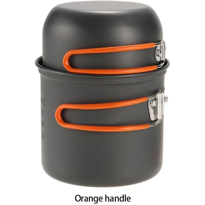 Портативний складаний горщик для кемпінгу, відкритий посуд для пікніка, портативний складаний посуд для кемперів, туристичних страв, з сумкою для зберігання