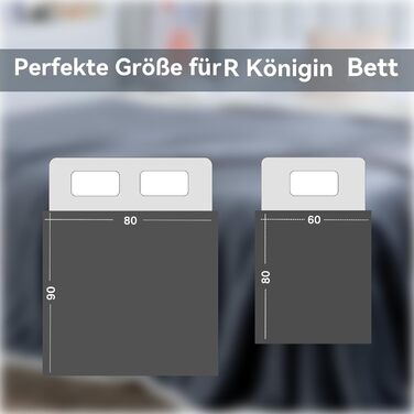 Водонепроникна ковдра розміру &quotqueen-size&quot 200x230 см, Водонепроникна ковдра для пар та дорослих, Водонепроникний двосторонній матрац великого розміру для ліжок Twin, Queen, King (сірий) Сірий 200 x 230 см