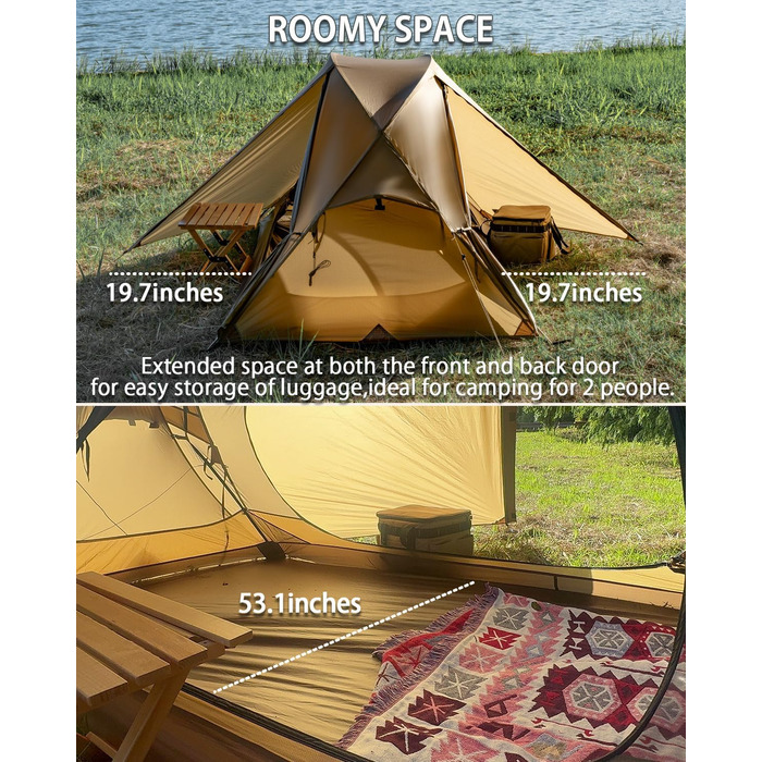 Намет-рюкзак MC TOMOUNT, надлегкий нейлоновий, для 1-2 осіб