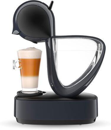 Кавова капсульна машина Krups KP173B Nescaf Dolce Gusto InfinissimaГарячі та холодні напоїТиск насоса 15 барРучне дозування водиРезервуар для води 1,2 лАвтоматичне вимкнення1500 Вт 30,5x18x40 см, космічний сірий космічний сингл