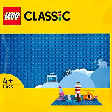 Конструктор LEGO Classic 11025 і 11026, синя та біла базові пластини