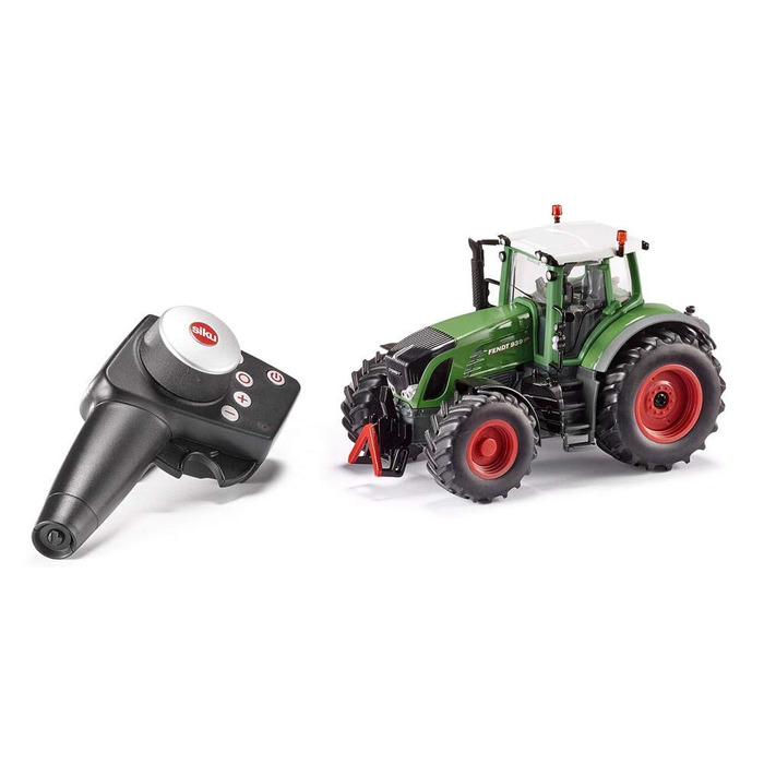 Радіокерований трактор Fendt 939, масштаб 132, з пультом дистанційного керування, метал/пластик, зелений колір, працює від батарейок, сумісний з причіпним обладнанням, 6880