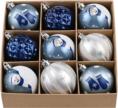 Різдвяні кульки 9 шт Valery Madelyn