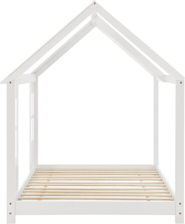 Дитяче ліжко Tostedt Ліжко-будиночок Молодіжне ліжко Ліжко-будиночок Ігрове ліжко Напіввідкритий дизайн Ліжко Монтессорі з масиву