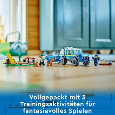 Конструктор LEGO City 60369, Мобільне тренування поліцейських собак, 197 деталей