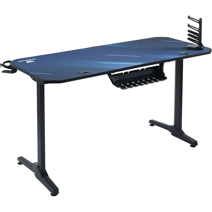 Ігровий стіл Acer Predator 140 x 60 см - Ігровий стіл із чохлом для килимка для миші, відділенням для геймпада, двома каналами для організації кабелів, тримачем для гарнітури та чашки, ігровий стіл GP.OTH11.03L
