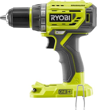 Дриль-шуруповерт Ryobi R18DD7-0 (без акумулятора, світлодіодне підсвічування, 18 В, швидкозажимний патрон 13 мм, 2 передачі, макс.