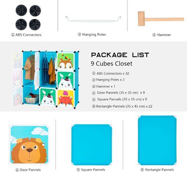 Дитяча полиця Дитяча шафа Сходинкова полиця Книжкова полиця з дверцятами, глибші відділення, ніж зазвичай (45 см проти 35 см), 110