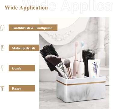 Тримач для зубних щіток Shinowa, 5 відділень електричний тримач для зубних щіток зі зливним отвором підставка для зубних щіток із